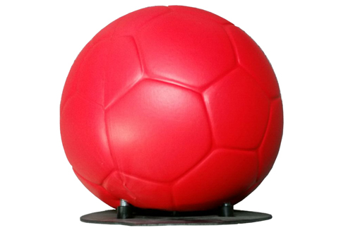Ersatzball für Schusskraftmesser Fußball (roter Gummiball)