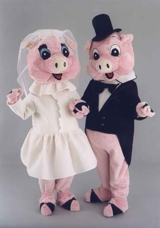 Kostüm Schweinepaar Hochzeit