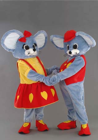Kostüm Maus- Paar Herz
