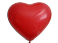 Herzballons 16 Premium Kristall rot